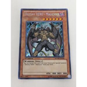 Destiny Hero - Malicious RYMP-EN034 Secret Rare 1st Edition US Print